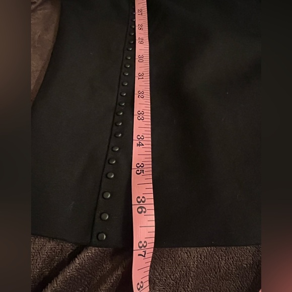 CLASSIQUES ENTIER Nordstrom Black Studded Italian Ponte Knit Skirt Dress 8 NWT - Picture 7 of 13